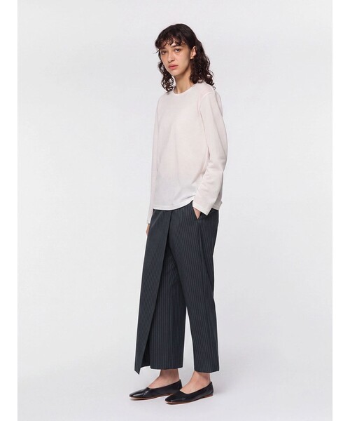 mizuiroind(ミズイロインド)の「mizuiro ind ラップライクパンツ(その他パンツ・レディース・チャコールグレー/グレー系その他/ブラック/ネイビー/グレー・FREE)」の5枚目の写真