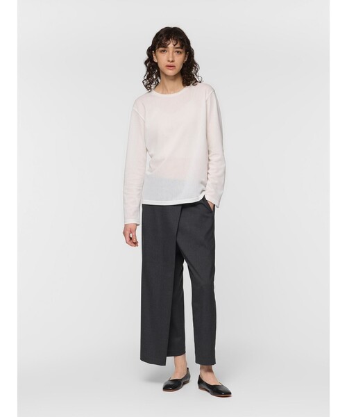 mizuiroind(ミズイロインド)の「mizuiro ind ラップライクパンツ(その他パンツ・レディース・チャコールグレー/グレー系その他/ブラック/ネイビー/グレー・FREE)」の15枚目の写真