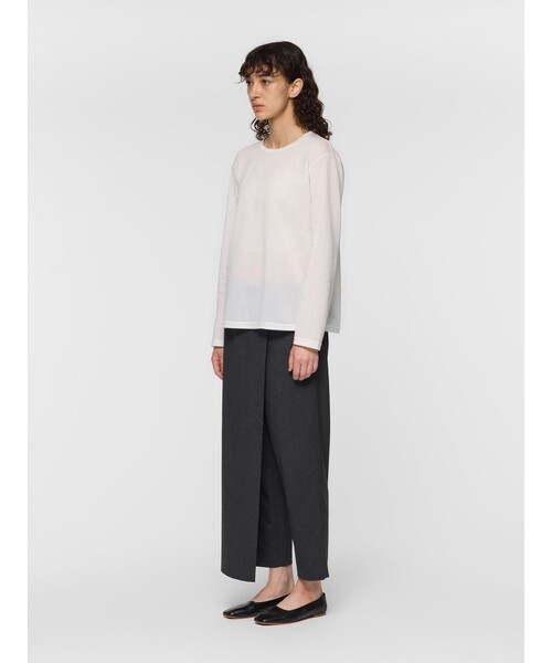 mizuiroind(ミズイロインド)の「mizuiro ind ラップライクパンツ(その他パンツ・レディース・チャコールグレー/グレー系その他/ブラック/ネイビー/グレー・FREE)」の16枚目の写真
