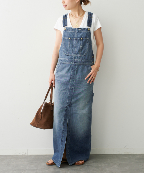 JOHNBULL/ジョンブル】OVERALL SKIRT DENIM（デニムスカート