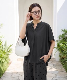 STYLE DELI（スタイルデリ）の「【selection】プレミアスムース／ラウンドスキッパーtops（シャツ/ブラウス）」