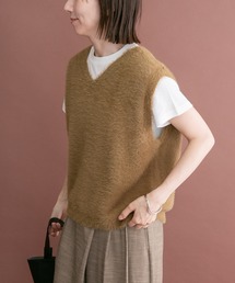 シャギーベスト