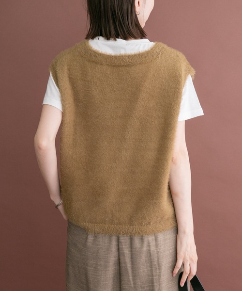 ITEMS URBANRESEARCH(アイテムズ アーバンリサーチ)の「シャギーベスト(ベスト・レディース・カーキ/ブラウン/ライトベージュ・FREE)」の22枚目の写真