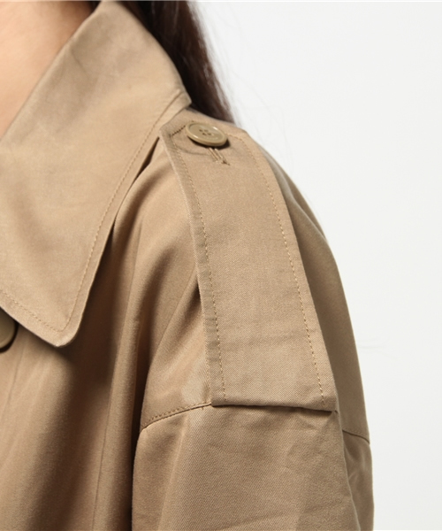 MOUSSY（マウジー）の「LONG TRENCH（その他アウター・レディース・ライトグレー/ベージュ・1/2）」の12枚目の写真