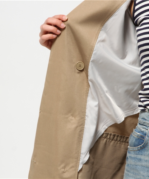 MOUSSY（マウジー）の「LONG TRENCH（その他アウター・レディース・ライトグレー/ベージュ・1/2）」の13枚目の写真