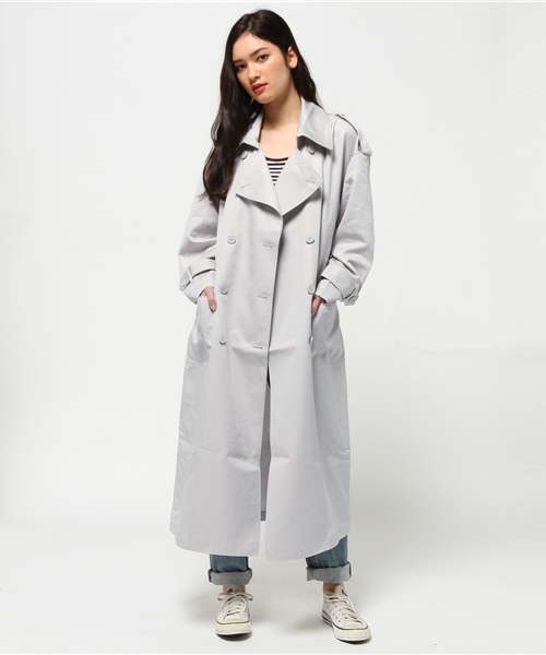 MOUSSY（マウジー）の「LONG TRENCH（その他アウター・レディース・ライトグレー/ベージュ・1/2）」の15枚目の写真