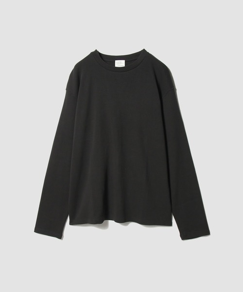 ESTNATION(エストネーション)の「ESTNATION / コットンフライス クルーネックプルオーバー(Tシャツ/カットソー・メンズ・ホワイト/ブラック・LARGE/MEDIUM/X-LARGE)」の2枚目の写真