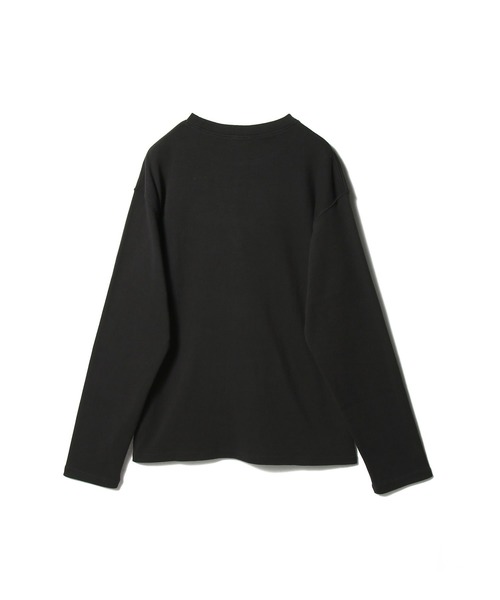 ESTNATION(エストネーション)の「ESTNATION / コットンフライス クルーネックプルオーバー(Tシャツ/カットソー・メンズ・ホワイト/ブラック・LARGE/MEDIUM/X-LARGE)」の4枚目の写真