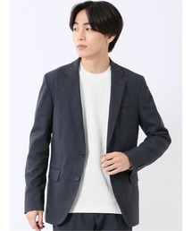 TAKA-Q（タカキュー）の「ジャケット メンズ ビジネス セットアップ可能 ストレッチ ウォッシャブル スリム 2ボタン テーラード 紺（スーツジャケット）」