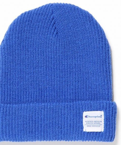 Champion(チャンピオン)の「【Champion】別注カラーワッチ/715410(ニットキャップ/ビーニー・メンズ・ホワイト/ブルー/グレー/ネイビー/ブラック・FREE)」の1枚目の写真