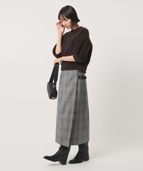 O'NEIL of DUBLIN(オニールオブダブリン)の「【別注】<O'NEIL of DUBLIN>チェック ペンシルスカート(スカート・レディース・グレー系・12/10/8)」の5枚目の写真