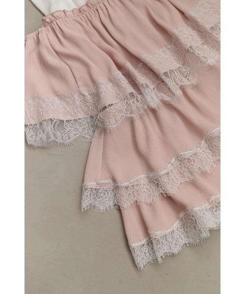 Her lip to(ハーリップトゥー)の「Marilou Lace Tiered Top(その他トップス・レディース・ローズ系・S/M)」の7枚目の写真
