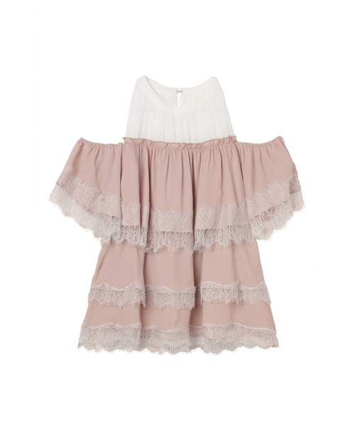 Her lip to(ハーリップトゥー)の「Marilou Lace Tiered Top(その他トップス・レディース・ローズ系・S/M)」の15枚目の写真