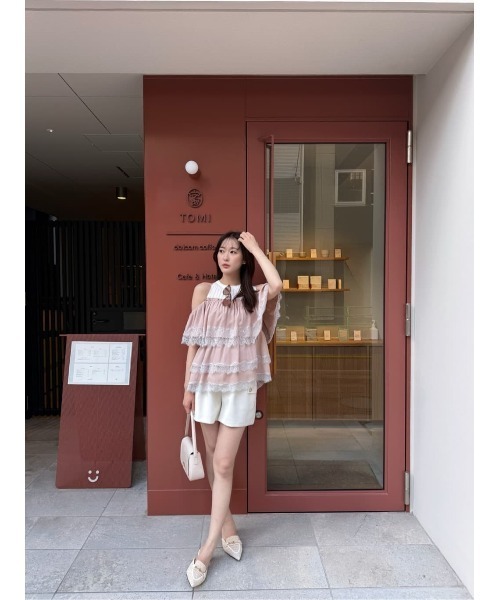 Her lip to(ハーリップトゥー)の「Marilou Lace Tiered Top(その他トップス・レディース・ローズ系・S/M)」の11枚目の写真