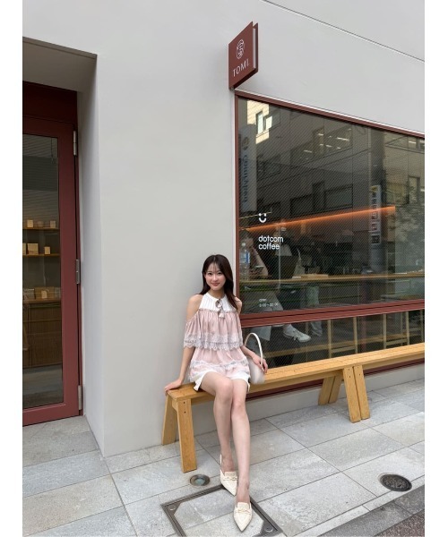 Her lip to(ハーリップトゥー)の「Marilou Lace Tiered Top(その他トップス・レディース・ローズ系・S/M)」の13枚目の写真