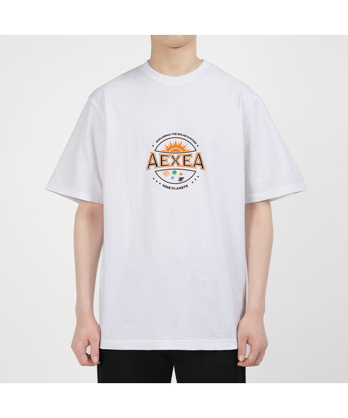 AEXEA(アクシー)の「太陽系惑星 半袖Tシャツ F03BRD_ABX10950(Tシャツ/カットソー・メンズ・ブルー/ホワイト/グレー系その他/ブラック・S/XL/L/M)」の2枚目の写真