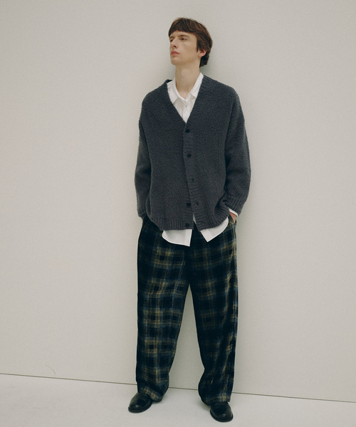 EDIFICE(エディフィス)の「Hedie.+ Shaggy Cardigan(カーディガン/ボレロ・メンズ・ブラック/グリーン・2/3)」の7枚目の写真