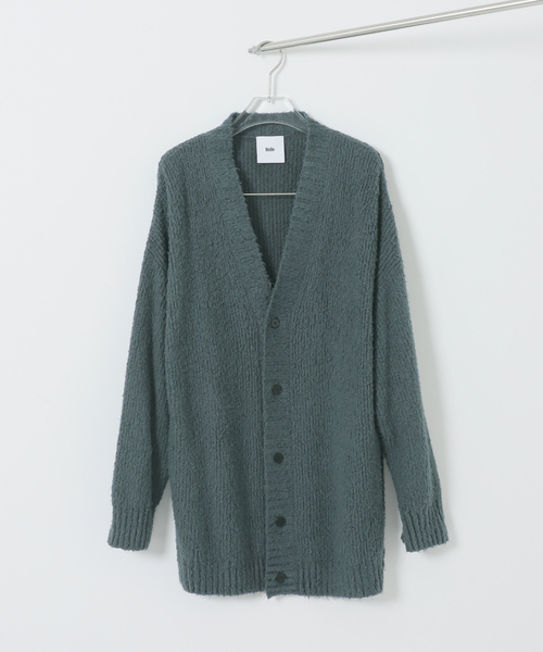 EDIFICE(エディフィス)の「Hedie.+ Shaggy Cardigan(カーディガン/ボレロ・メンズ・ブラック/グリーン・2/3)」の9枚目の写真