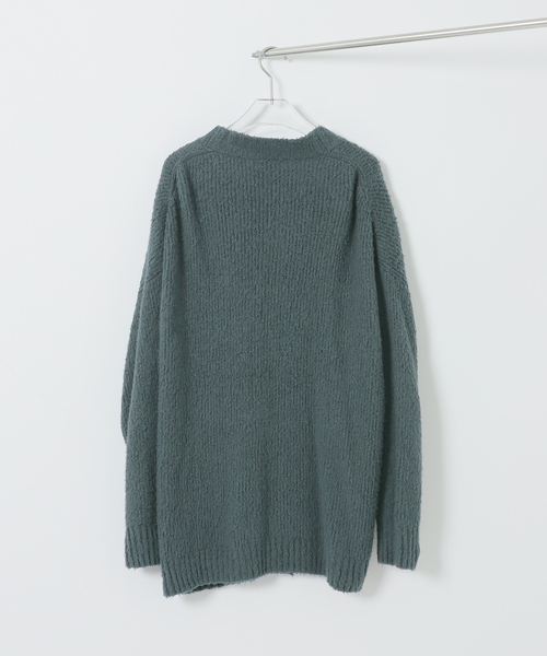 EDIFICE(エディフィス)の「Hedie.+ Shaggy Cardigan(カーディガン/ボレロ・メンズ・ブラック/グリーン・2/3)」の11枚目の写真