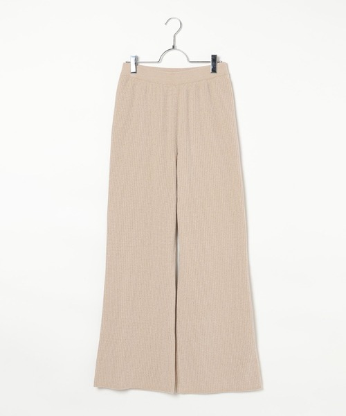 LEPSIM(レプシィム)の「MOUL/12ゲージリブパンツ 1042403(その他パンツ・レディース・ブラック/ネイビー/ライトベージュ・FREE)」の2枚目の写真