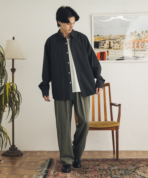 SENSE OF PLACE by URBAN RESEARCH(センスオブプレイスバイアーバンリサーチ)の「ストレッチヘリンボーンテーパードパンツ(その他パンツ・メンズ・ネイビー/カーキ・MEDIUM/LARGE)」の8枚目の写真