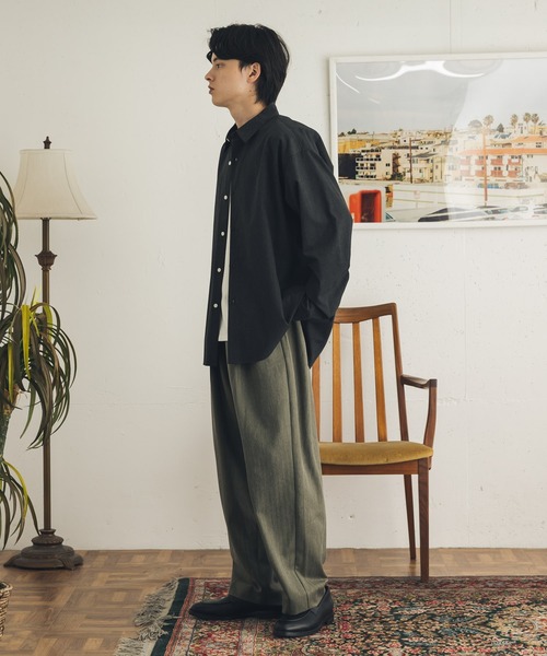 SENSE OF PLACE by URBAN RESEARCH(センスオブプレイスバイアーバンリサーチ)の「ストレッチヘリンボーンテーパードパンツ(その他パンツ・メンズ・ネイビー/カーキ・MEDIUM/LARGE)」の9枚目の写真