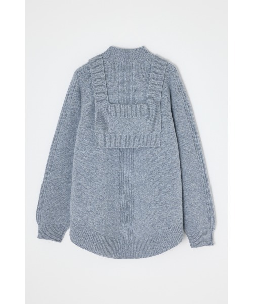 ENFOLD(エンフォルド)の「BUSTIER LAYERED PULLOVER(ニット/セーター・レディース・杢グレー/オフホワイト/ダークネイビー・38)」の6枚目の写真