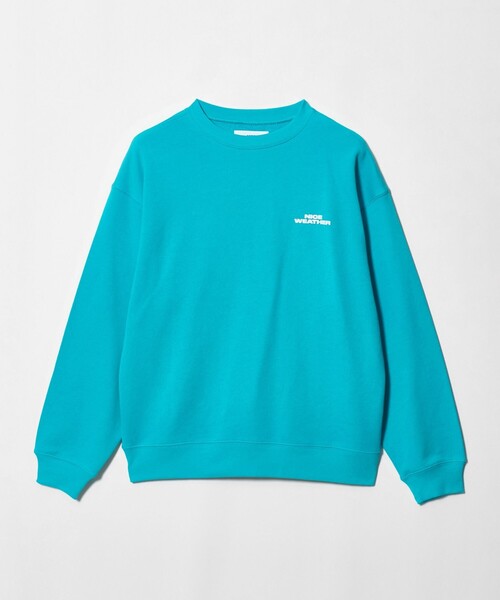 NICE WEATHER(ナイスウェザー)の「<NICE WEATHER>ロゴ スウェット(スウェット・メンズ・ターコイズブルー系/ライトグレー/ブラック・L/S/XS/XL/M)」の3枚目の写真
