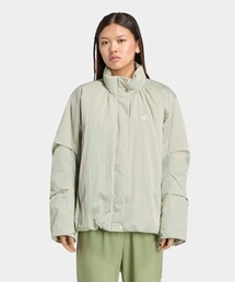 ラックスフロー しわ加工 ウーブン ルーズフィット パッドジャケット / アディダス adidas