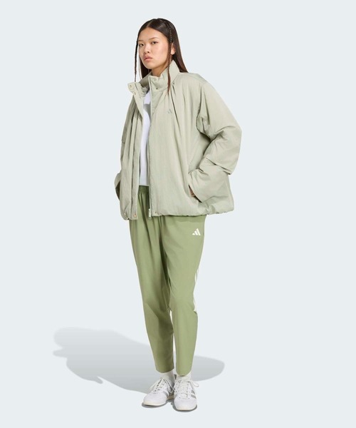 adidas（アディダス）の「ラックスフロー しわ加工 ウーブン ルーズフィット パッドジャケット / アディダス adidas（ブルゾン・レディース・グリーン・LARGE/MEDIUM/SMALL/X-SMALL/XX-LARGE/X-LARGE）」の5枚目の写真