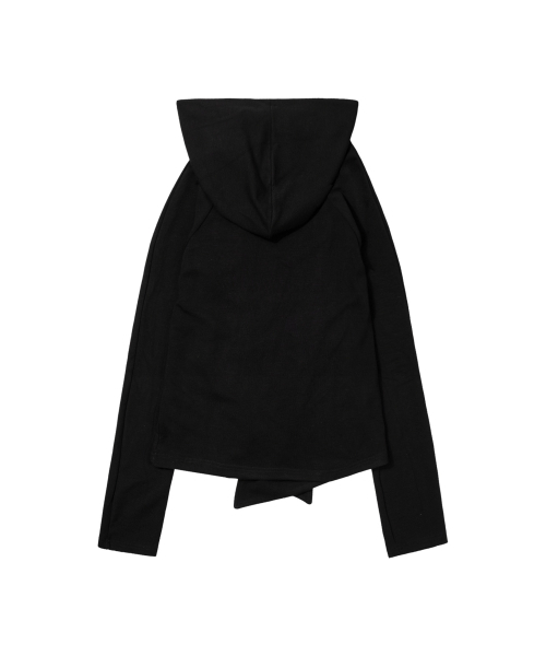 FANCY CLUB(ファンシークラブ)の「オブリック フード カーディガン (BLACK) F26ZA514(カーディガン/ボレロ・レディース・その他・FREE)」の13枚目の写真