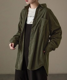コーデュロイ オーバーサイズシャツ