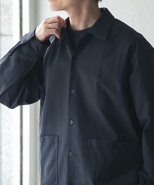 ITEMS URBANRESEARCH（アイテムズ アーバンリサーチ）の「ピーチツイル ユーティリティ シャツジャケット（その他アウター・メンズ・スミクロ/ベージュ・LARGE/MEDIUM）」の13枚目の写真