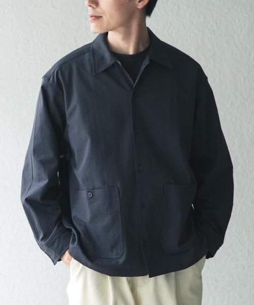ITEMS URBANRESEARCH（アイテムズ アーバンリサーチ）の「ピーチツイル ユーティリティ シャツジャケット（その他アウター・メンズ・スミクロ/ベージュ・LARGE/MEDIUM）」の16枚目の写真