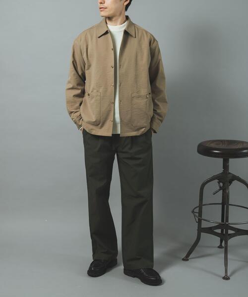 ITEMS URBANRESEARCH（アイテムズ アーバンリサーチ）の「ピーチツイル ユーティリティ シャツジャケット（その他アウター・メンズ・スミクロ/ベージュ・LARGE/MEDIUM）」の10枚目の写真