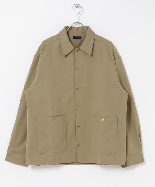 ITEMS URBANRESEARCH（アイテムズ アーバンリサーチ）の「ピーチツイル ユーティリティ シャツジャケット（その他アウター・メンズ・スミクロ/ベージュ・LARGE/MEDIUM）」の11枚目の写真