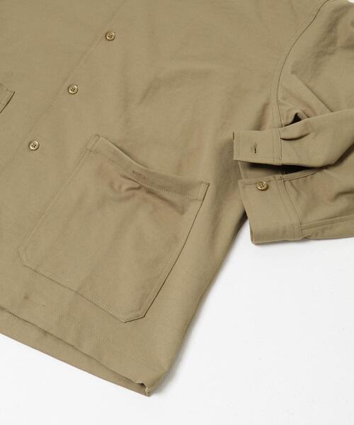 ITEMS URBANRESEARCH（アイテムズ アーバンリサーチ）の「ピーチツイル ユーティリティ シャツジャケット（その他アウター・メンズ・スミクロ/ベージュ・LARGE/MEDIUM）」の12枚目の写真