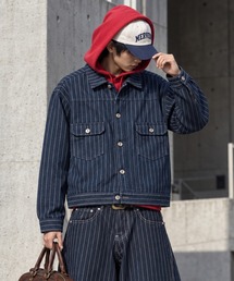 SPINNS（スピンズ）の「【セットアップも可能】短丈セカンドデニムジャケット/13.5oz/フロントボタン/Gジャケ（デニムジャケット）」
