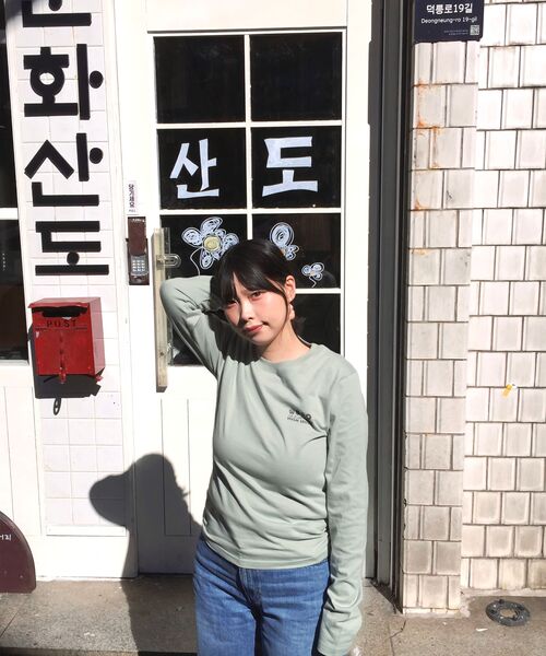 HAVISM(ヘビズム)の「W NAME CARD L/S TEE(MINT)(Tシャツ/カットソー・レディース・その他・FREE)」の5枚目の写真