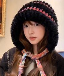 M2SUQARED（エムツースクエア）の「【M2SUQARED/エムツースクエア】ふわふわボリュームニット帽 /イヤーフラップニットキャップ（ニットキャップ/ビーニー）」
