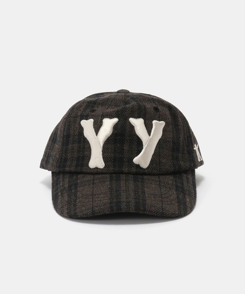 OPEN YY / オープンワイワイ】 WovenYY CHECKERED HEART BONE BAL(BRW
