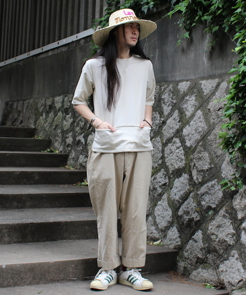 senelier（セネリエ）の「【senelier】セネリエ WALLET OVER SHIRT（Tシャツ/カットソー・メンズ・ネイビー/ベージュ・1/3/2）」の12枚目の写真