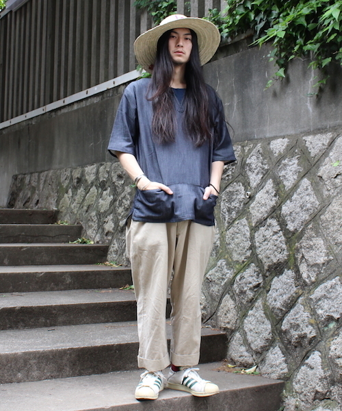 senelier（セネリエ）の「【senelier】セネリエ WALLET OVER SHIRT（Tシャツ/カットソー・メンズ・ネイビー/ベージュ・1/3/2）」の13枚目の写真