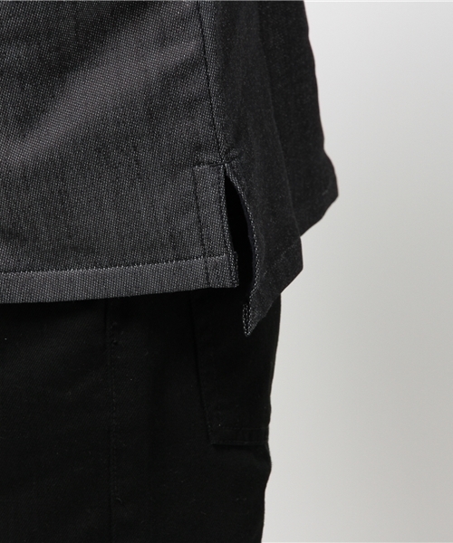 senelier（セネリエ）の「【senelier】セネリエ WALLET OVER SHIRT（Tシャツ/カットソー・メンズ・ネイビー/ベージュ・1/3/2）」の7枚目の写真