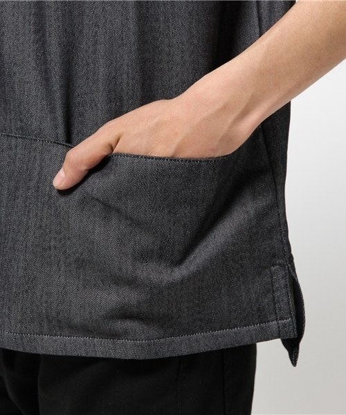 senelier（セネリエ）の「【senelier】セネリエ WALLET OVER SHIRT（Tシャツ/カットソー・メンズ・ネイビー/ベージュ・1/3/2）」の8枚目の写真