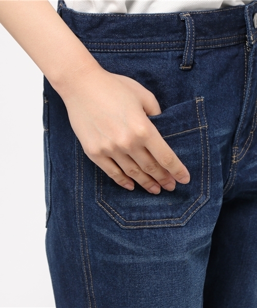 E hyphen world gallery(イーハイフンワールドギャラリー)の「フロントポケットデニムパンツ(デニムパンツ・レディース・インディゴブルー/ライトインディゴブルー・MEDIUM/SMALL)」の8枚目の写真