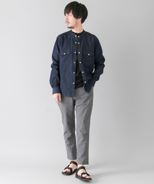 URBAN RESEARCH(アーバンリサーチ)の「UR カラーレス デニムウエスタンシャツ(シャツ/ブラウス・メンズ・インディゴブルー/ライトインディゴブルー・MEDIUM/LARGE)」の6枚目の写真
