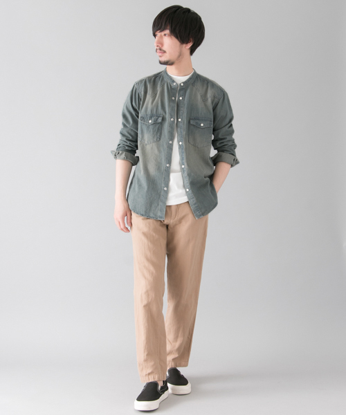 URBAN RESEARCH(アーバンリサーチ)の「UR カラーレス デニムウエスタンシャツ(シャツ/ブラウス・メンズ・インディゴブルー/ライトインディゴブルー・MEDIUM/LARGE)」の7枚目の写真