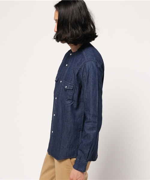 URBAN RESEARCH(アーバンリサーチ)の「UR カラーレス デニムウエスタンシャツ(シャツ/ブラウス・メンズ・インディゴブルー/ライトインディゴブルー・MEDIUM/LARGE)」の8枚目の写真