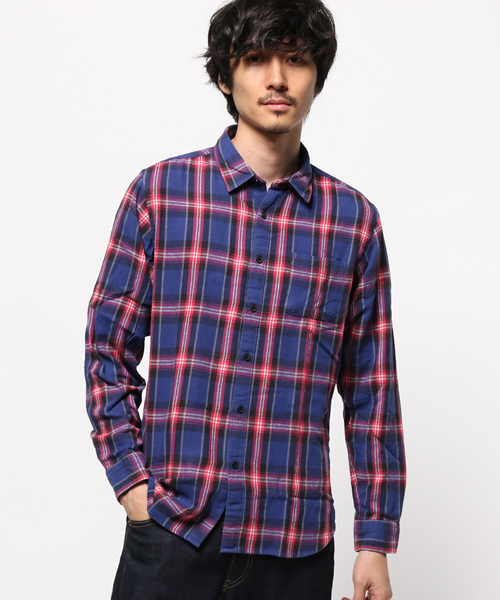 WEGO(ウィゴー)の「WEGO/タータンチェックネルシャツ(シャツ/ブラウス・メンズ・ブラック系その他2/レッド系その他2/イエロー系その他3/パープル系その他2/レッド系その他3・LARGE/MEDIUM/SMALL)」の14枚目の写真